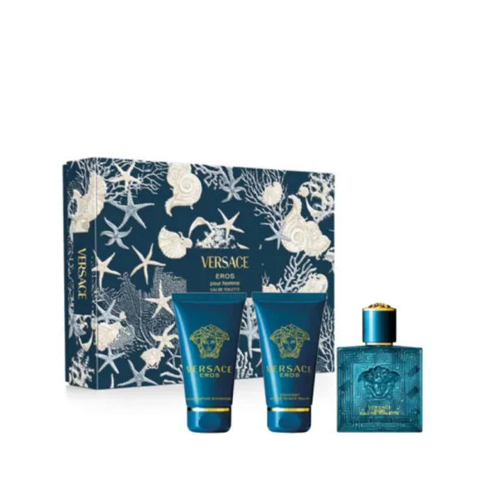 Eros EDT 50ml Set 3 Pieces