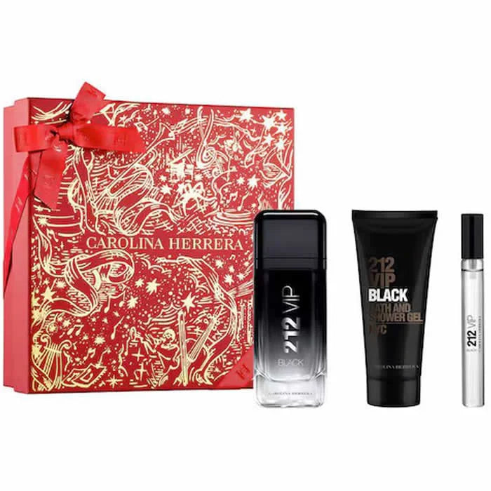 212 Vip Black EDP 100ml Set 3 Pieces